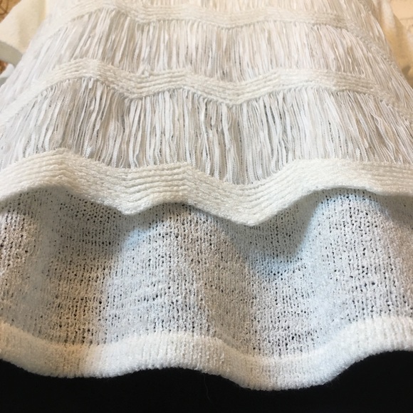 Chico’s • ecru ribbon sweater Sz 1 / M / 8 - Picture 4 of 7